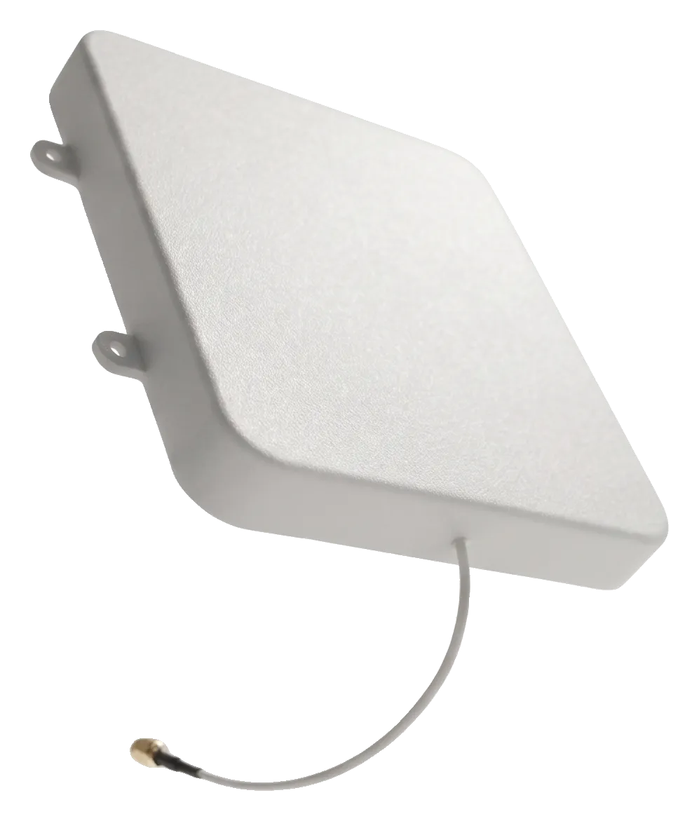Белая плоская RFID-антенна с кабелем